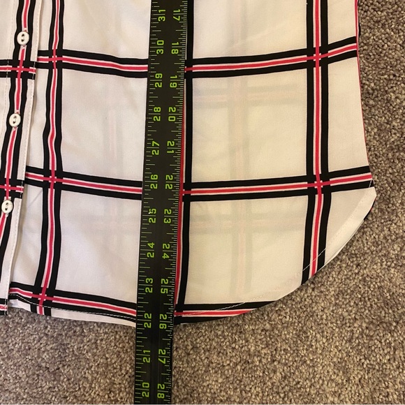 Adrienne Vittadini Women's Long Sleeves Button Up Top Roll Tab Sleeve Size L NWT - Picture 11 of 15